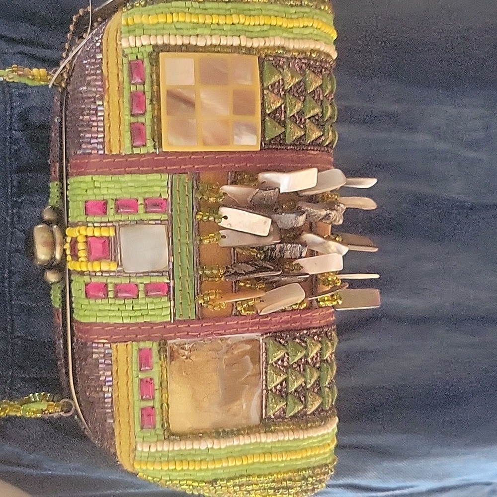 Vintage Mary Frances Beaded Shoulder Bag